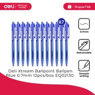 Deli EQ02130 Xtream Ballpoint Ballpen Blue 0.7 mm 12pcs/box (1BOX) [7535Q02130P12]