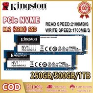 Kingston NV1 M.2 Nvme SSD (เอสเอสดี)250GB 500GB 1TB 2TB โซลิดสเตตไดรฟ์ PCIe 4.0 2280 สำหรับแล็ปท็อปเ