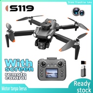 S119 Kawalan Skrin Tanpa Brushless Drone Lipat Dilengkapi dengan Kad Memori dan Motor Tanpa Brushles