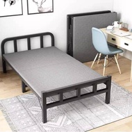 Folding bed, folding single bed, adult nap, iron bed frame