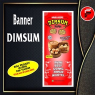 Dimsum Banner Dimsum Stall Banner/ Dimsum Banner/ Custom Banner/ Size 60 x 160 cm
