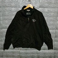 BAHAMA VINTAGE 1/4 ZIP PULLOVER SWEATSHIRT SHIRT LONG SLEEVE DARK GREY XL 27x26
