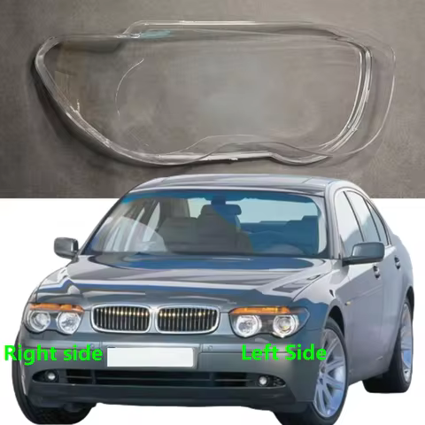 For BMW E65 E66 7 Series 1999 2000 2001 2002 2003 2004 Car Headlamp Lens Shell Headlight Cover Plexi