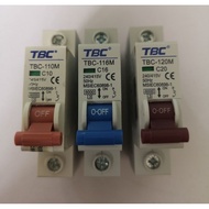 TBC 1 POLE MCB 10 / 16 / 20 AMP ELECTRIC MINIATURE CIRCUIT BREAKER FOR HOME DIN RAIL INSTALLATION