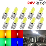 [Ready Stock] 10pcs 24V T10 LED Lampu Lori Cob Bulb 6smd LED Replacement Bulbs for Lorry Truck Door License Plate Light Car Accessories Lori Aksesori