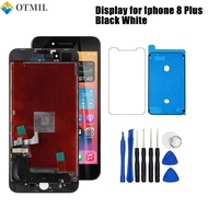 Display for iPhone 8 Plus Black White FHD LCD Touch Screen Digitizer Replacement Parts with Repair K