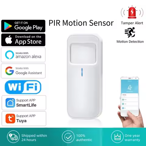 Tuya Smart WiFi PIR Detector Infrared Motion Sensor Alarm Smart Home Secutity System Work With Smart