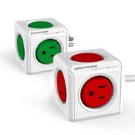 【紅+綠】 PowerCube 魔術方塊延長線  1.5米延長線 擴充插座
