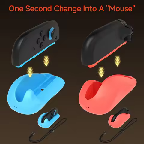 Gaming Controller Mouse for Switch 2 Joy-Con 2 Magnetic Portable Game Mice with Hand Strap Nitendo S