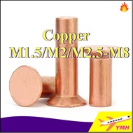 [Prompt Delivery]Copper countersunk head rivets GB869 percussion type flat head flat cone head solid