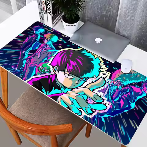 mob psycho 100 Mouse Pad Mouse Pad Desk Mouse Pad Cute HD Desk Pad Extended Gaming Keyboard Mats Lar