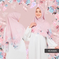 AMREENA Hijab Jilbab Jumbo Syari 130x130 Alayya Motif Printing Segi
