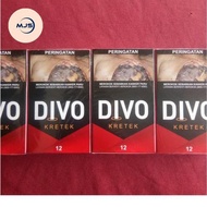 Rokok Divo Kretek 12 Batang 1 Slof 10 Bungkus Cukai Resmi