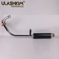 blue Motorcycle Exhaust Full System Muffler Contact Pipe Slip-On CG125 CG150 CG200 CG 125 150 200