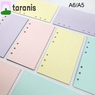 TARANIS Notebook Paper Agenda Purple A5 A6 40 Sheets Monthly Loose Leaf Paper Refill