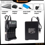 4 Slots 18650 Battery Charger Rechargeable LI-ION Battery Button Top Bateri 18650