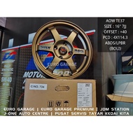 NEW RIM 16 4X114.3 AOW TE37 Auto Option new saga persona waja gen2 iriz livina sentra satria neo