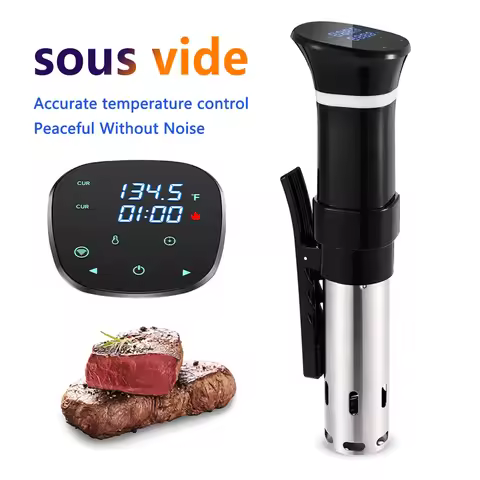 Sous Vide WIFI 1100W High-Power with Slow Cooker Function 99-Hour Timer & Precision Vacuum Cooking, 