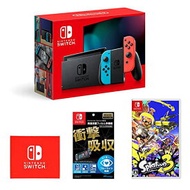 Nintendo Switch 本体 (ニンテンドースイッチ) Joy-Con(L) ネオンブルー/(R) ネオンレッド+ 任天堂ライセンス商品 Nintendo Switch専用液晶保護フィルム 多機能+スプラトゥーン3 -Switch ( Nin