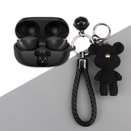 Sony LinkBuds S Case Cartoon Bear Plush Briquettes Keychain Pendant Sony WF-LS900N Silicone Soft Shell Case Creative Lego Pendant Sony WF-1000XM4 Headphone Case Cover Shockproof Shell Cover Free WF-1000XM4 Cover