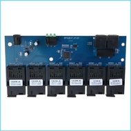 RUN 2 RJ45 to 6SC Fiber Optics Connection 100M PCBA Board Fiber Optics Media Converters 1310nm 1550n
