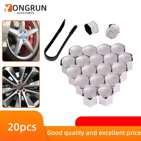20Pcs Car Wheel Nut Caps Auto Hub Screw Cover 17mm 19mm 21mm Bolt Rims Exterior Decoration Special S