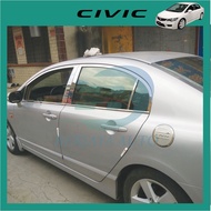 Honda Civic FD (2006-2011) Lapisan Tingkap Krom + Tiang Pintu Pelindung Berjaya Auto Aksesori Kereta