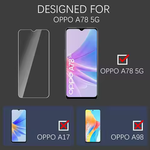 For OPPO A78 5G Tempered Glass Screen Protector Glass Film