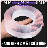 Nano Transparent Double-Sided Adhesive Tape Super Adhesive Double-Sided Adhesive Tape 3Cm*5M Reusabl