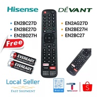 ♞,♘Devant Hisense Smart TV remote control Original EN2BD27H EN2BC27 EN2BC27D  for Hisense LCD TV Re
