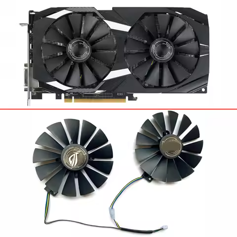 NEW 95MM T129215SM 0.25A compatible RX580 GPU Cooling Fan For ASUS AREZ Radeon RX 580 STRIX RX 470 5