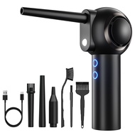 Cenzimo เครื่องเป่าลมไฟฟ้า ไร้สาย 60000 RPM พร้อมไฟ LED สําหรับทําความสะอาดคีย์บอร์ด คอมพิวเตอร์ อิเ