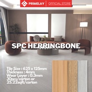 Herringbone Pattern SPC Flooring Plank | Vinyl SPC Plank | Interlock System Floor | Vinyl SPC Wholesale - 4mm x 30pcs