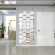 Acrylic Mirror Tiles Wall Sticker Set for DIY Home Decoration Choose 12/24/36pcs