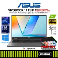 ASUS Vivobook 14 Flip TP3407SA-SG155W -  Intel Core Ultra 7 258V -  Intel Arc - 32GB RAM - 1TB SSD (