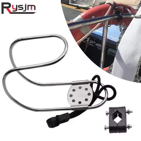 Stainless Steel Lifebuoy Bracket Horseshoe Ring Bracket Lifebuoy Holder Boat Horseshoe Bracket Marin