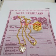 SULTAN MERANGGI - Terbaru kalung Nori liontin love FREE Cincin Terbuat dari koin Kalung perhiasan e