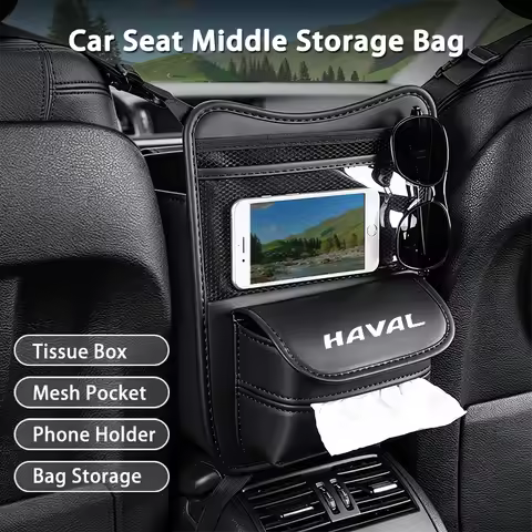 Car Seat Middle Hanger Storage Bag Between Seats Headrest Hanging Organizer Bag for Haval H6 GT H7 J
