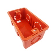 【50pcs】Heavy duty pvc orange Junction box Utility box Junction box cover for electrical