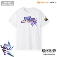 Honkai Star Rail Silver Wolf Lv 999 Semi Cosplay White KG HSR 05 Game T-Shirt
