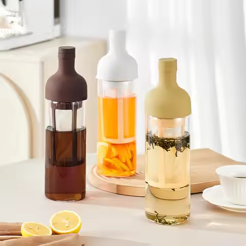 1000ML Cold Brew Coffee Pots Glass Coffee Maker Household Cold Brew Bottle Coffe Filter for Coffee J