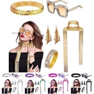 5 Pcs 70s Disco Accessories Women Disco Costume accessories Disco Sequin accessories