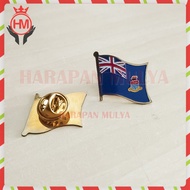 Pitcairn Island Flag Collar Brooch Pin Flag Pitcairn Island Flag Pitcairn Island Pin - Harapan Mulya