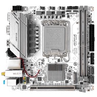White Mini-ITX Desktop Computer Motherboard Jingyue H610I GAMING 12th Gen I3 I5 Support Dual Channel