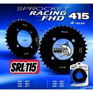 🔥 415 SPROCKET SRL115 FI HITAM BLACK SPOKET ESPADA SRL 115 LAGENDA FI FUEL INJECTION FULL PENUH SPOC
