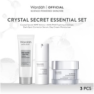 WARDAH Crystal Secret Essential Package (Cleanser 100 ML, Serum 20 ML, DAY Cream 30 g) - Skincare Se