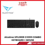 ALCATROZ XPLORER C3300 COMBO  SILENT KEYBOARD + MOUSE