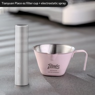 BINCOO Coffee Espresso Cup Stainless Steel Measuring Cup Espresso Ounce Cup Milk Cup 100ML