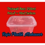 Thinwall Rect 250ml / Food Container regular 250ml @10pcs