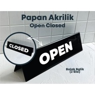 Acrylic table sign Acrylic table sign Open closed sign Vip area/ Reserved/ Cashier/ pay here